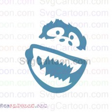 Abominable Rudolph Snowman Emoji svg dxf eps pdf png