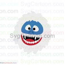 Abominable Rudolph Snowman Face 2 svg dxf eps pdf png
