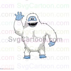 Abominable Snowman Rudolph Say Hi svg dxf eps pdf png