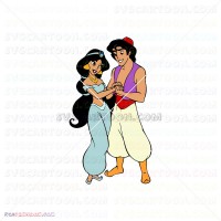 Aladdin And Jasmine Aladdin 001 svg dxf eps pdf png