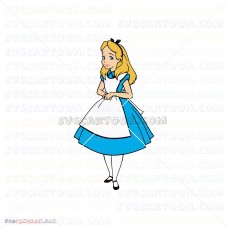 Alice Alice In Wonderland 001 svg dxf eps pdf png