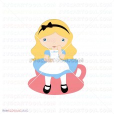 Alice Baby Alice In Wonderland 012 svg dxf eps pdf png