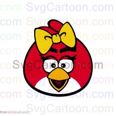 Angry Birds Red Girl svg dxf eps pdf png