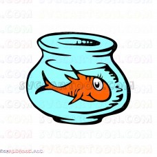 Aquarium Fish 2 Dr Seuss The Cat in the Hat svg dxf eps pdf png