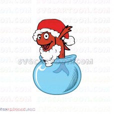 Aquarium Fish Christmas Dr Seuss The Cat in the Hat svg dxf eps pdf png