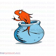 Aquarium Fish Dr Seuss The Cat in the Hat svg dxf eps pdf png