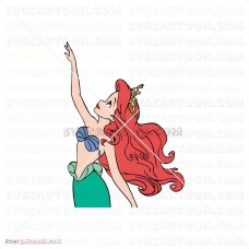 Ariel The Little Mermaid 002 svg dxf eps pdf png