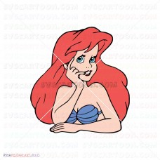 Ariel The Little Mermaid 008 svg dxf eps pdf png