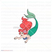 Ariel The Little Mermaid 011 svg dxf eps pdf png