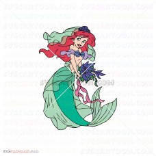Ariel The Little Mermaid 014 svg dxf eps pdf png