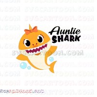 Download Sister Baby Shark With Bubbles Shark Family 2 Svg Dxf Eps Pdf Png