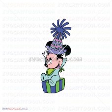 Baby Birthday Present gift Mickey Mouse 009 svg dxf eps pdf png