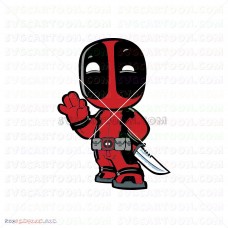 Baby Deadpool 003 svg dxf eps pdf png