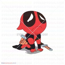 Baby Deadpool 008 svg dxf eps pdf png