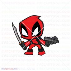 Baby Deadpool 010 svg dxf eps pdf png