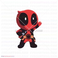 Baby Deadpool 011 svg dxf eps pdf png