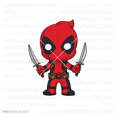 Baby Deadpool 012 svg dxf eps pdf png