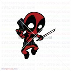 Baby Deadpool 014 svg dxf eps pdf png