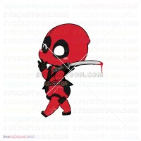 Baby Deadpool 017 svg dxf eps pdf png