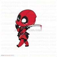 Baby Deadpool 020 svg dxf eps pdf png