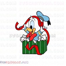 Baby Duck Donald Present Mickey Mouse christmas svg dxf eps pdf png