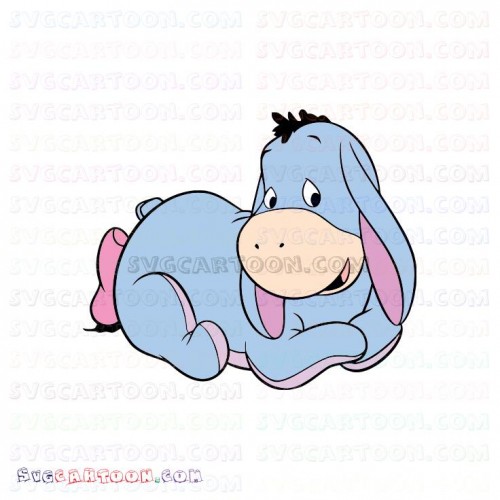 Download Baby Eeyore Smiling Winnie The Pooh Svg Dxf Eps Pdf Png