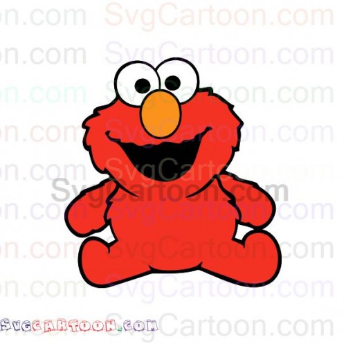 Download Baby Elmo Sesame Street svg dxf eps pdf png