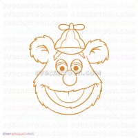 Baby Fozzie Outline Muppet Babies 018 svg dxf eps pdf png
