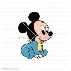Baby Mickey Mouse 012 svg dxf eps pdf png