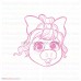 Baby Piggy Outline Muppet Babies 027 svg dxf eps pdf png