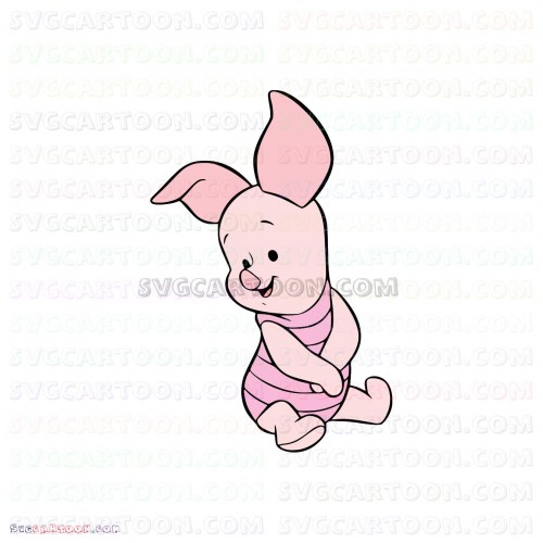 Download Baby Piglet Sitting Down Winnie The Pooh Svg Dxf Eps Pdf Png