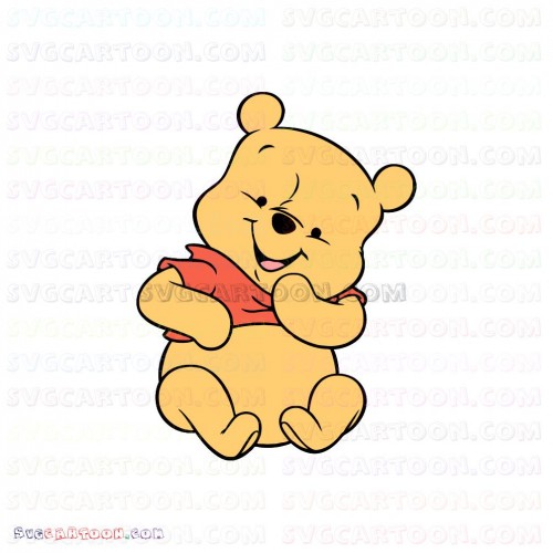 Baby Pooh Cute 2 Winnie The Pooh Svg Dxf Eps Pdf Png