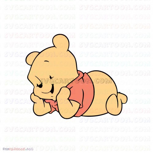 Download Baby Pooh Cute Winnie The Pooh svg dxf eps pdf png