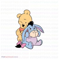 Baby Pooh and Eeyore Winnie The Pooh svg dxf eps pdf png
