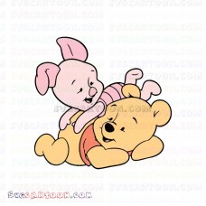 Baby Pooh and Piglet 2 Winnie The Pooh svg dxf eps pdf png