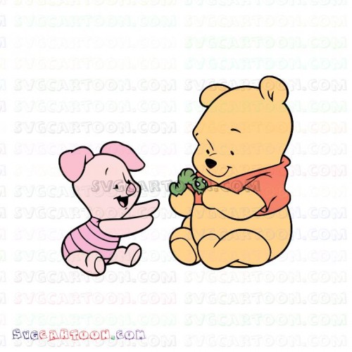 Download Baby Pooh and Piglet Winnie The Pooh svg dxf eps pdf png