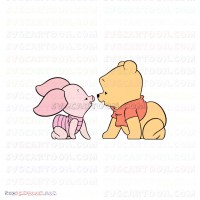 Baby Pooh and Piglet staring Winnie The Pooh svg dxf eps pdf png