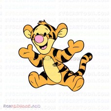 Baby Tigger 3 Winnie The Pooh svg dxf eps pdf png