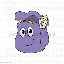 Backpack and Map Dora and Friends svg dxf eps pdf png