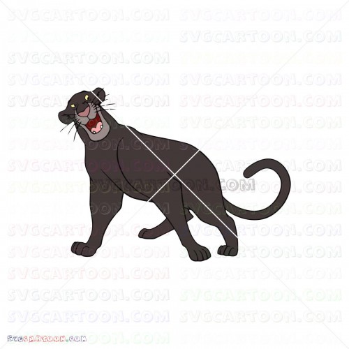 Bagheera The Jungle Book 004 svg dxf eps pdf png