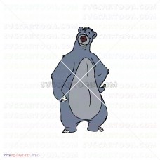 Baloo The Jungle Book 010 svg dxf eps pdf png