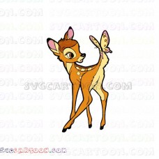 Bambi Deer Butterfly svg dxf eps pdf png
