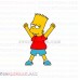 Bart Simpson 2 The Simpsons svg dxf eps pdf png