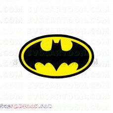 Batman logo yellow svg dxf eps pdf png