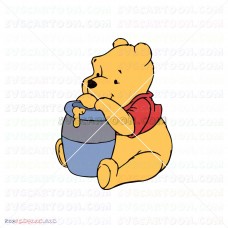 Bear Winnie The Pooh 008 svg dxf eps pdf png
