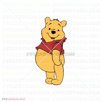 Bear Winnie The Pooh 009 svg dxf eps pdf png