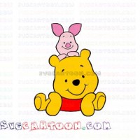Bear and Piglet Winnie the Pooh 2 svg dxf eps pdf png