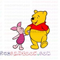 Bear and Piglet Winnie the Pooh svg dxf eps pdf png