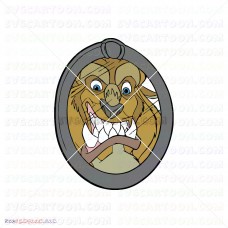 Beast in Mirror Beauty And The Beast 035 svg dxf eps pdf png