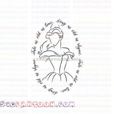 Beauty Beauty and the Beast silhouette svg dxf eps pdf png